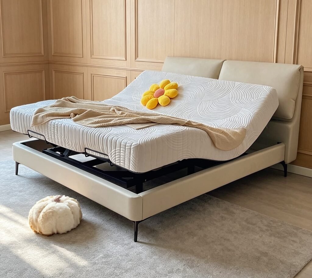 Keeyoto All-in-One Adjustable Bed Set: Frame, Mattress & Headboard Included wholesale/OEM/hotel project