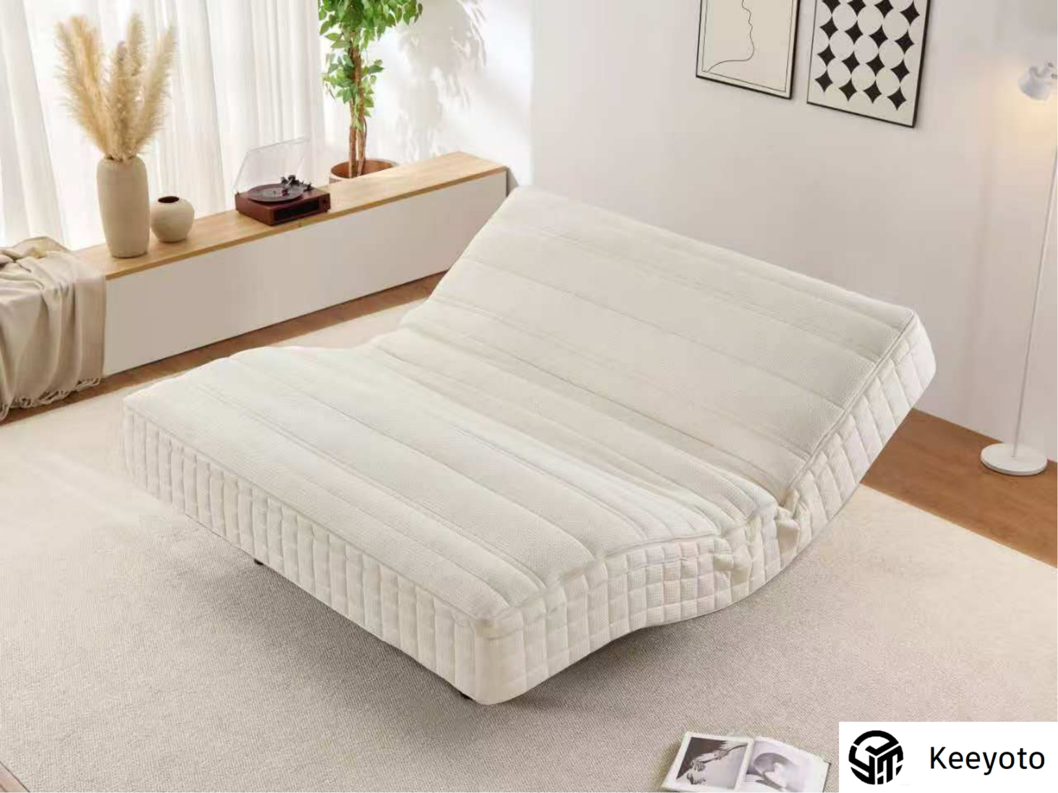 Keeyoto Smart adjustable mattress with app control - Keeyoto 180×200cm with OKIN motor and removable washable cover wholesale/OEM/hotel project