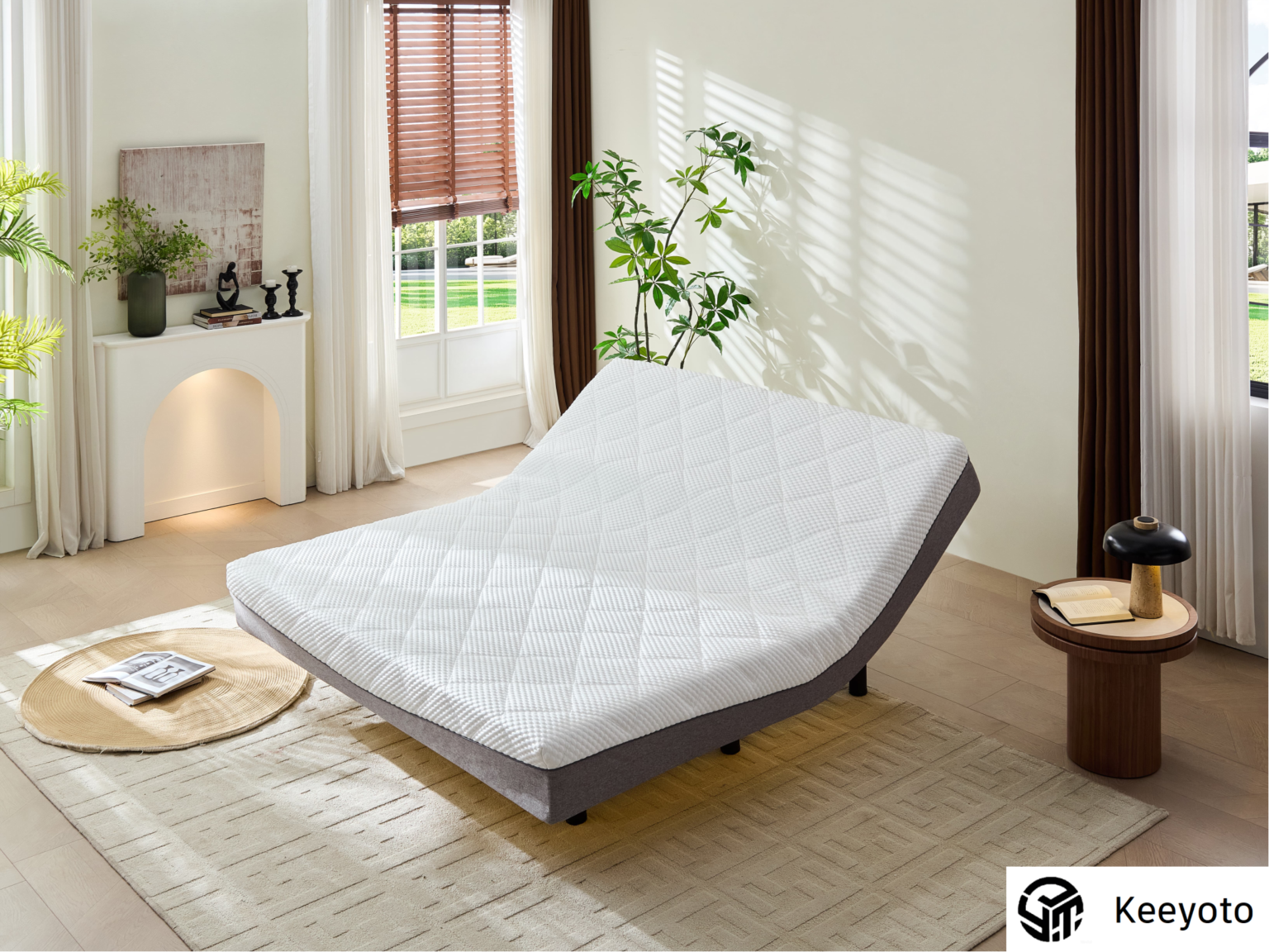 Keeyoto Knit Fabric Zero Gravity Adjustable Mattress wholesale/OEM/hotel project