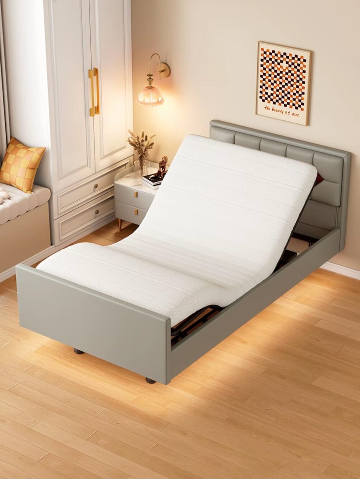 Keeyoto Adjustable Rocking Electric Bed Frame wholesale/OEM/hotel project